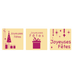 plaquette décors chocolat nouvel an