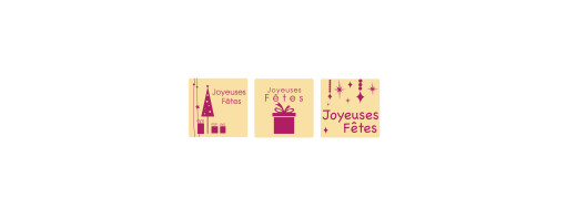 plaquette décors chocolat nouvel an