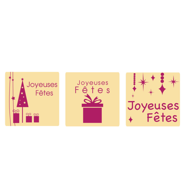 plaquette décors chocolat nouvel an