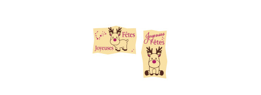 pastille décors chocolat noel