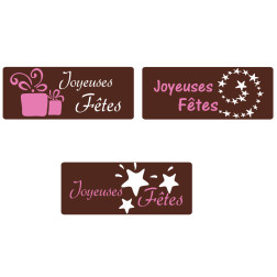 pastille décors chocolat noel