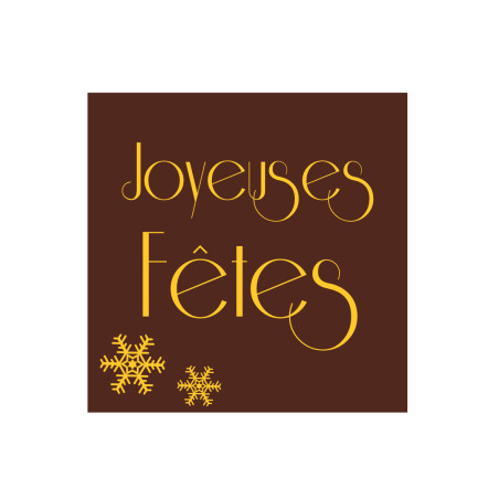Plaquette chocolat décors pour les fêtes de noël, décoration pour bûches