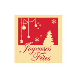Plaquette chocolat décors pour les fêtes de noël, décoration pour bûches