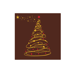 Plaquette chocolat décors pour les fêtes de noël, décoration pour bûches