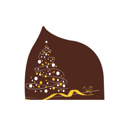 plaquette décor embout de buche