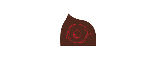 plaquette décor embout de buche