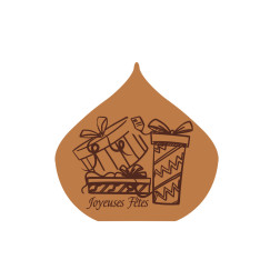 plaquette décor embout de buche