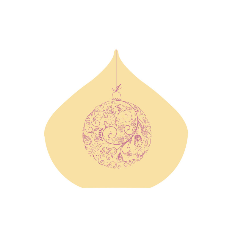 plaquette décor embout de buche