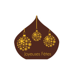 plaquette décor embout de buche