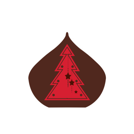 plaquette décor embout de buche