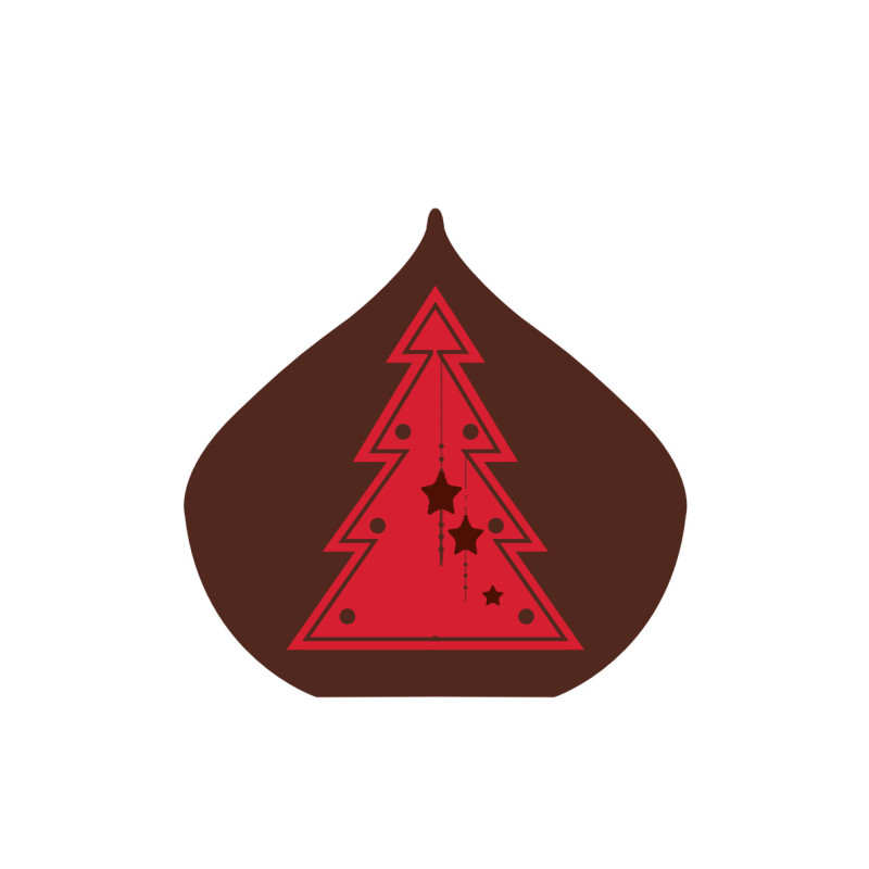 plaquette décor embout de buche