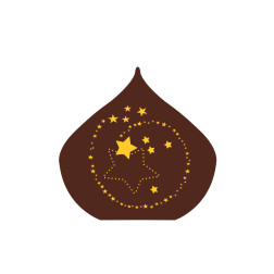 plaquette décor embout de buche