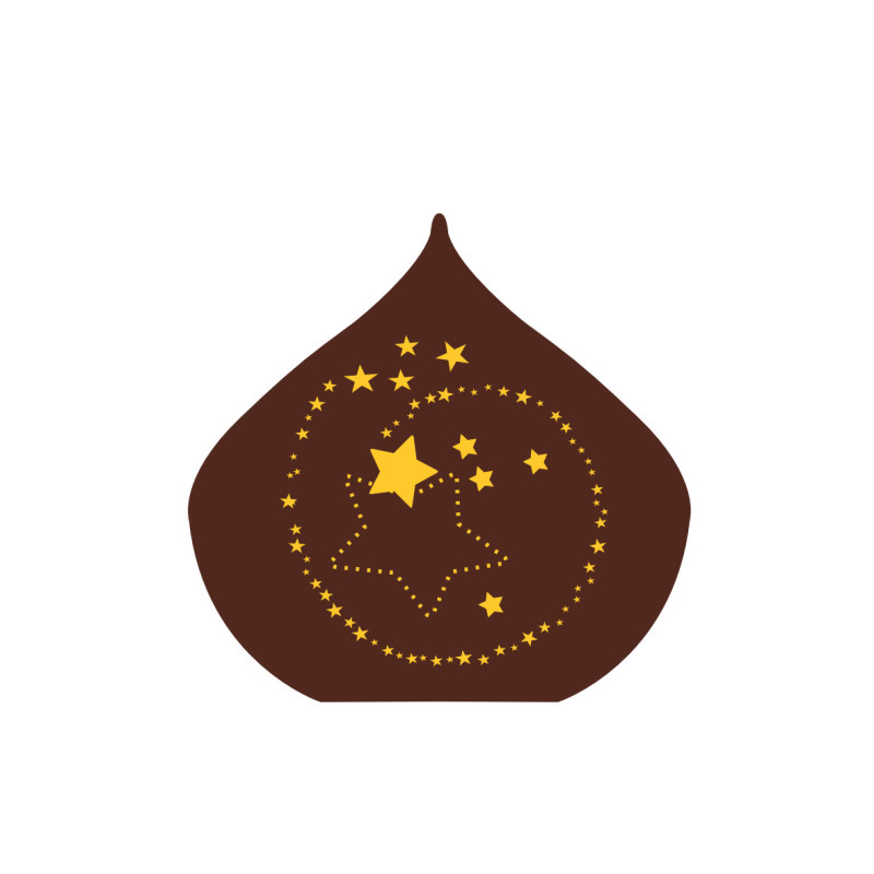 plaquette décor embout de buche