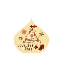 plaquette décor embout de buche