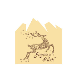 plaquette décor embout de buche