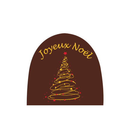 Embout de bûche en chocolat, Décoration de pâtisserie en chocolat pour les professionnels des métiers de bouche. Manudecors