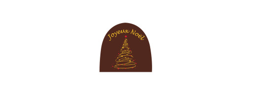 Embout de bûche en chocolat, Décoration de pâtisserie en chocolat pour les professionnels des métiers de bouche. Manudecors