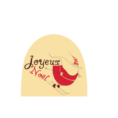Plaquette décor embout de buche, Décorations alimentaires pour bûches de noël et entremets. Manudecors