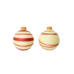 boule de noel en chocolat