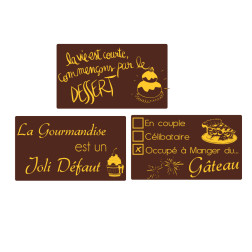 plaquette decors chocolat serigraphie