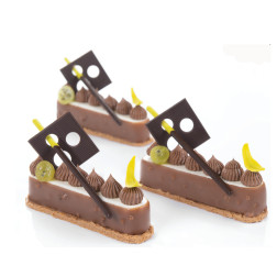 Batonnet chocolat trempé vert anis