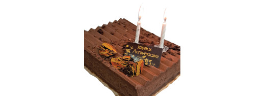 décoration de pâtisserie en chocolat pour les anniversaires