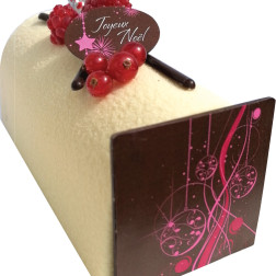 Embout bûche Rose