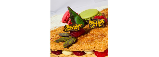 plaquette decors chocolat serigraphie papillons / Manudecors