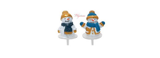 Décorations non comestible, bonhomme de neige, pour les fêtes de fin d’année/ Manudecors