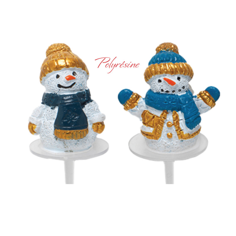 Décorations non comestible, bonhomme de neige, pour les fêtes de fin d’année/ Manudecors
