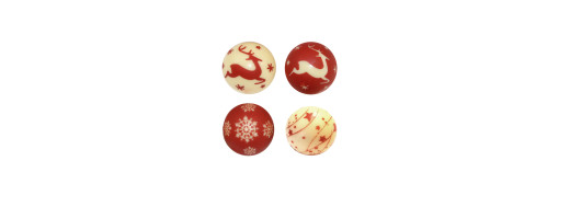 boule de noel en chocolat