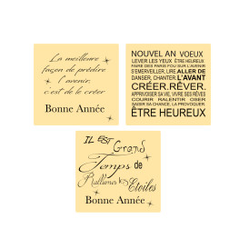 plaquette chocolat texte pour nouvel an