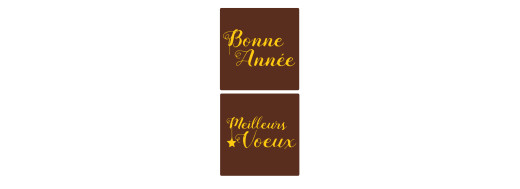 Plaquette chocolat décoration entremets pour la nouvelle année Manudecors