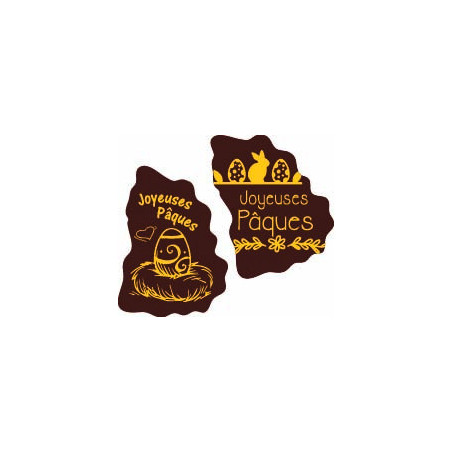 plaquette chocolat décorée