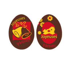 Plaquette chocolat décoration pâques/ Manudecors