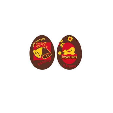Plaquette chocolat décoration pâques/ Manudecors