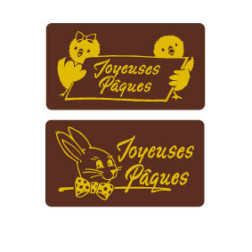 plaquette decors chocolat serigraphie