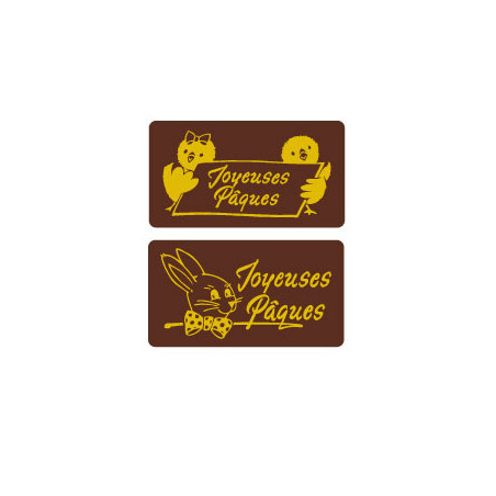 plaquette chocolat décors mix de Pâques / Manudecors