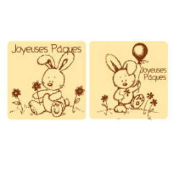 plaquette chocolat décorée