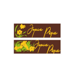 plaquette chocolat décorée