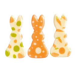 Plaquettes en chocolat décoratives pour pâtisserie de pâques Manudecors
