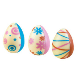 Décor oeuf en chocolat décoré pour Pâques