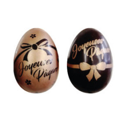 Décor oeuf en chocolat décoré pour Pâques