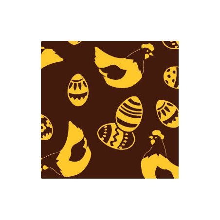 Feuille de transfert sérigraphie alimentaire pour la décoration de chocolat ou de bonbons chocolat