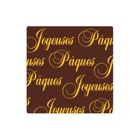 Feuille de transfert sérigraphie alimentaire pour la décoration de chocolat ou de bonbons chocolat