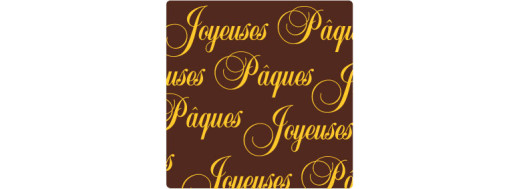 Transfert sérigraphie alimentaire  décoration de chocolat ou  bonbons chocolat