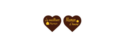 plaquette decors chocolat Bonne Fête Maman