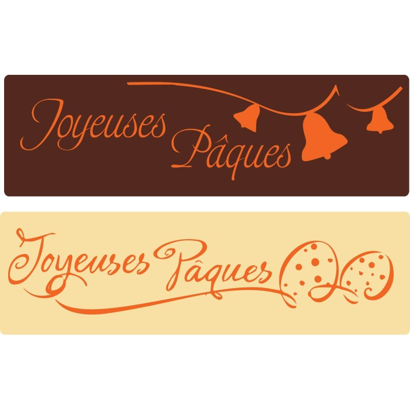 Etiquette de Pâques en chocolat