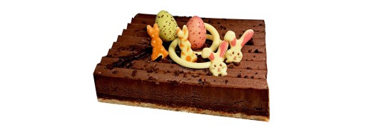 plaquette decors chocolat serigraphié lapin de paques