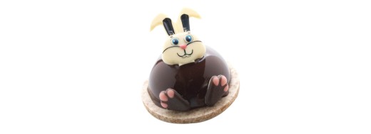 Set de décor en chocolat lapin de pâques